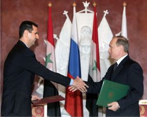 Leaders Syria's Bashar al-Assad and Russia's Vladimir Putin